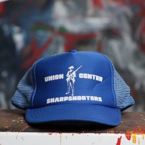 Speedway Trucker Hat Mens Blue Snapback Union Center Sharpshooters